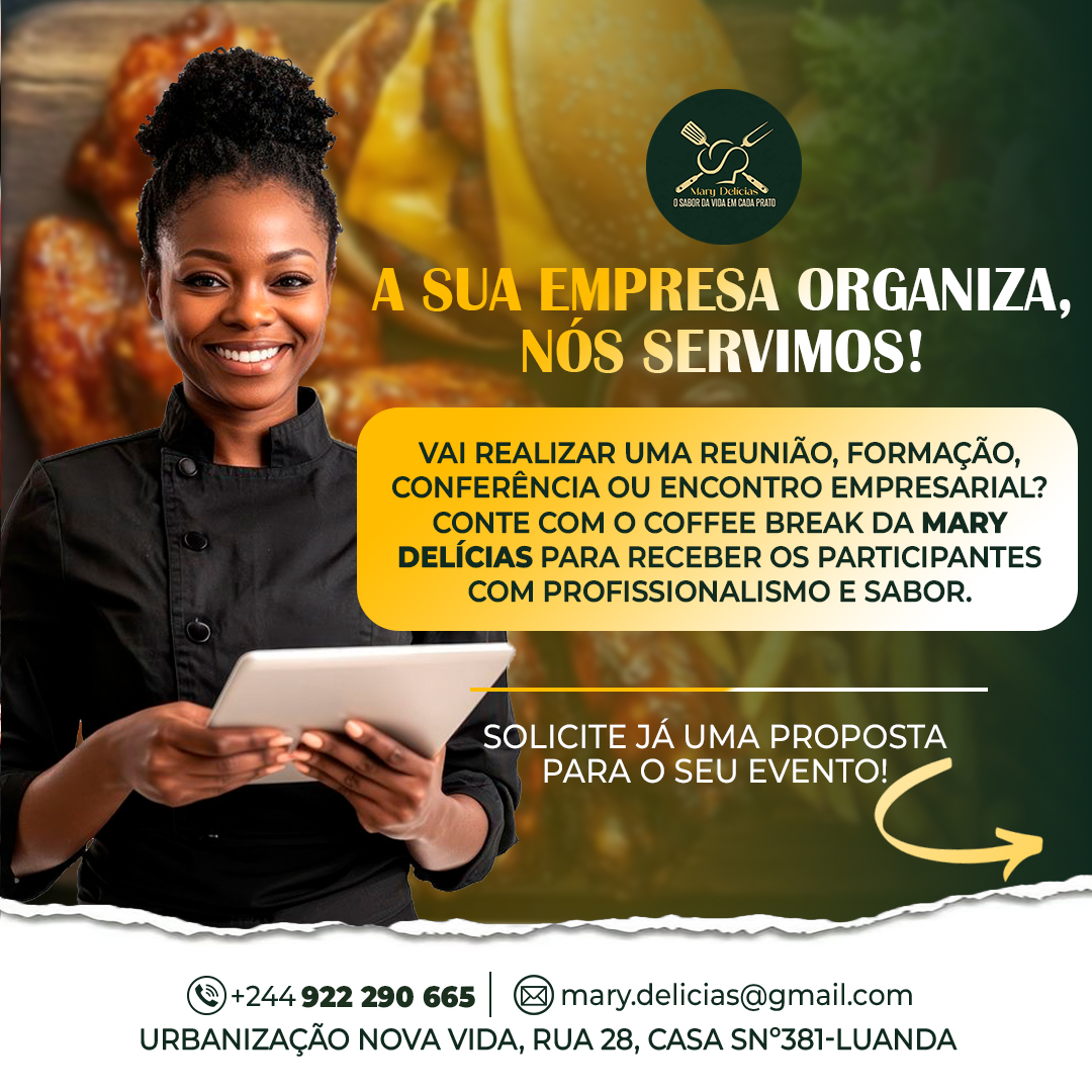 A sua empresa organiza, nós servimos — coffee break